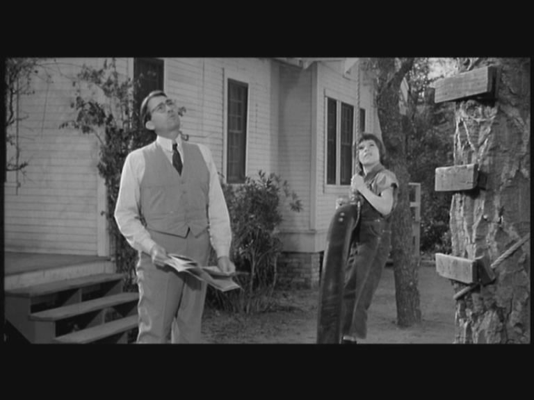 Atticus & Scout talk to Jem in a tree...