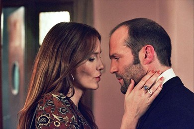 Martine (Saffron Burrows) and Terry get a little cosy.