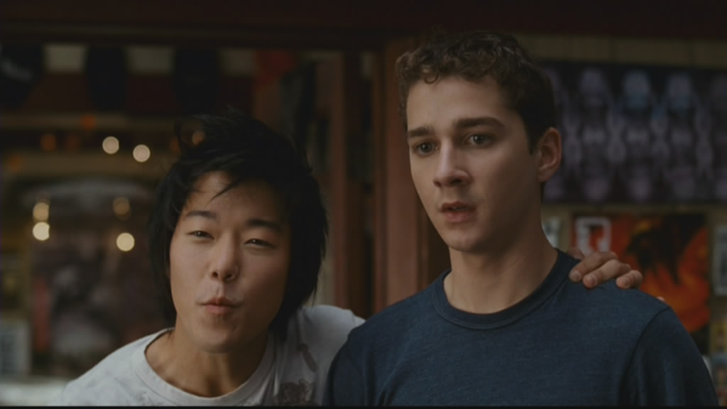 snapshot20090128183643 Shia LaBeouf and Aaron Yoo take the mickey.