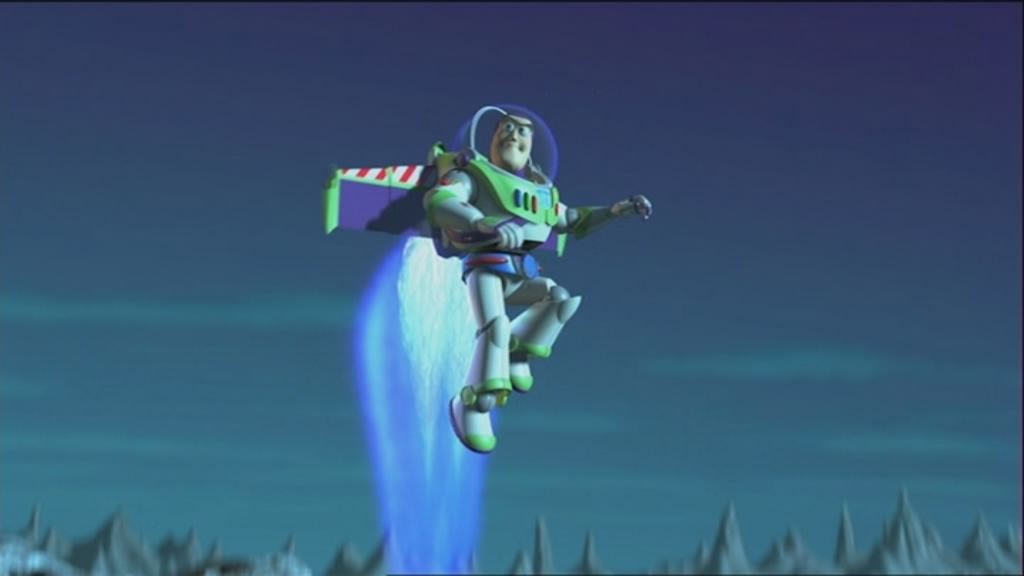 snapshot20090208183719 Buzz kicks off the sequel in style. With a nice, shiny new jetpack.