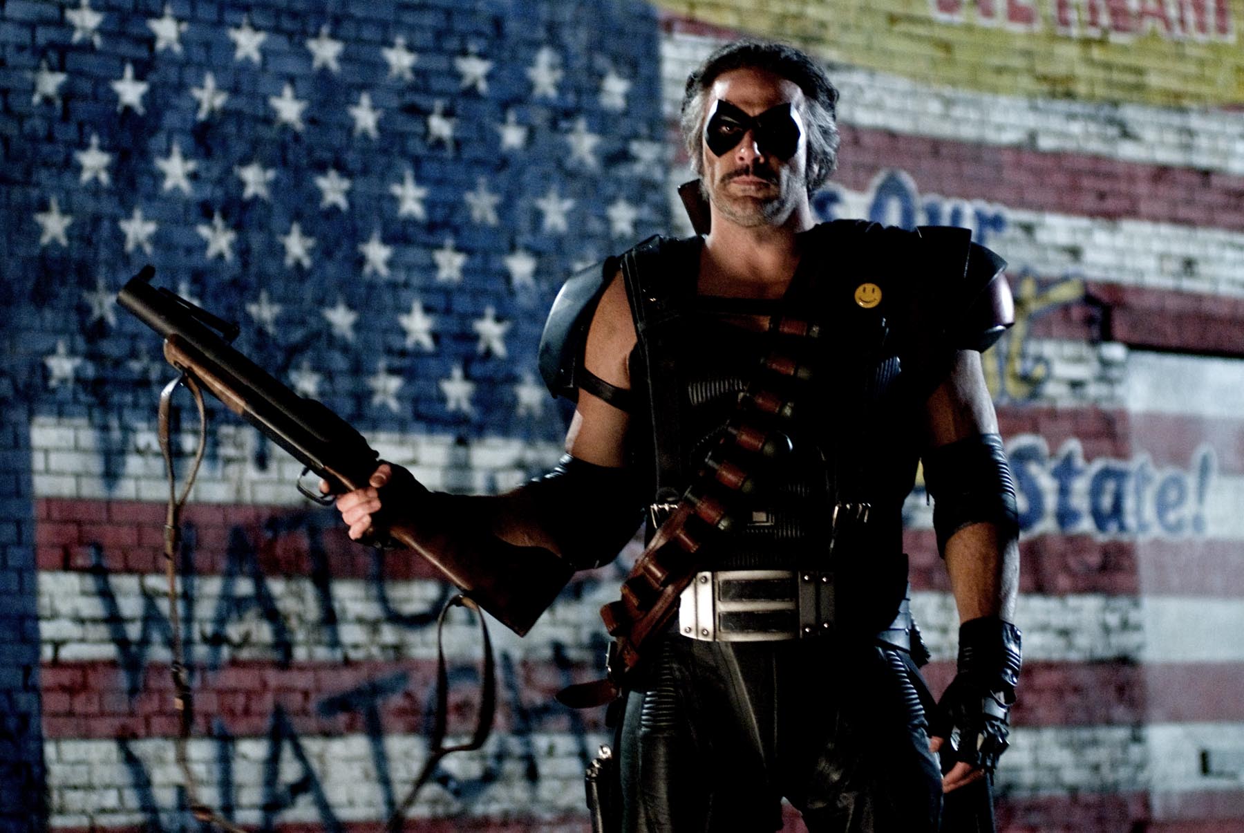 watchmen-comedian1 The Comedian liked to carry guns. Why that is, we may never know.