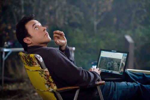 2012-movie That weird sound of laughter came from somewhere up above, and again John looked around...