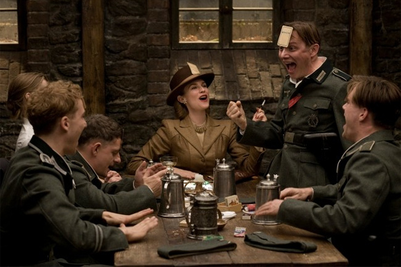 Inglourious-Basterds- If he pulled out another Ace, Jenny knew there'd be trouble....