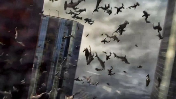 Yeah, about those flying sharks....