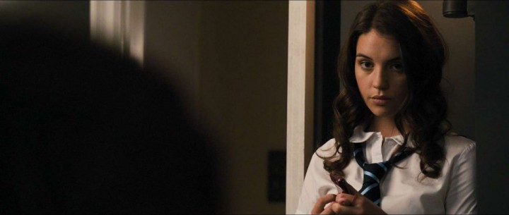 Sexy schoolgirl outfit goes to waste in this film.