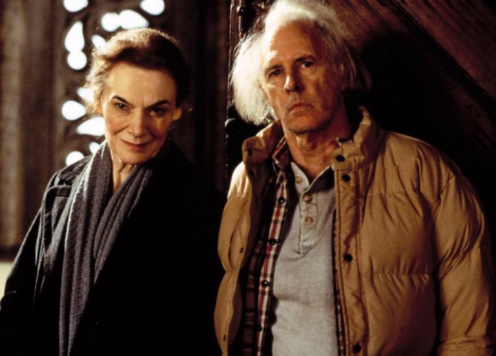 Ms Seldes with actor Bruce Dern, playing the Dudleys, in the 1999 film The Hauntng.