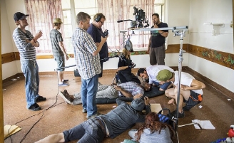 Production photo: Prepare for death!