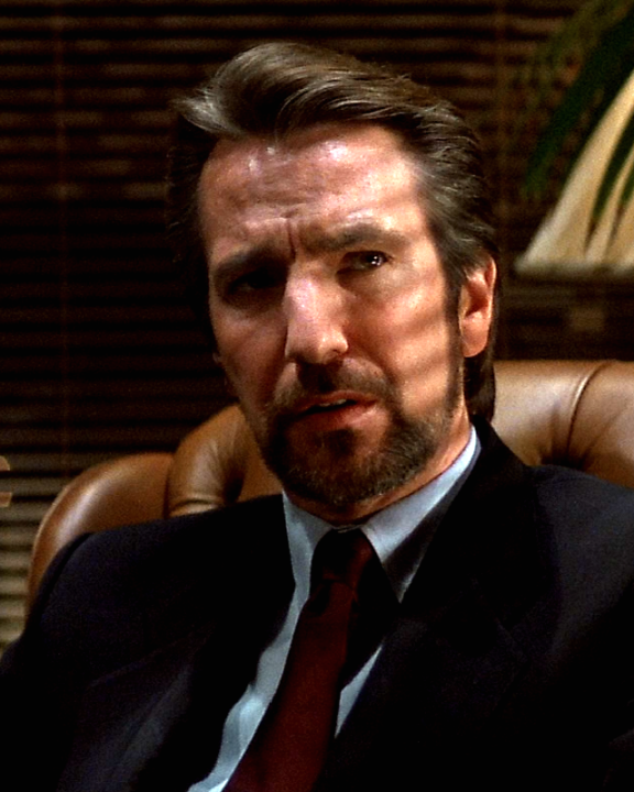 Rickman as Hans Gruber in 1988's "Die Hard"