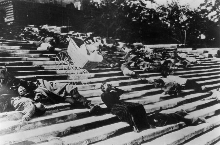 A scene from The Battleship Potempkin (1925)