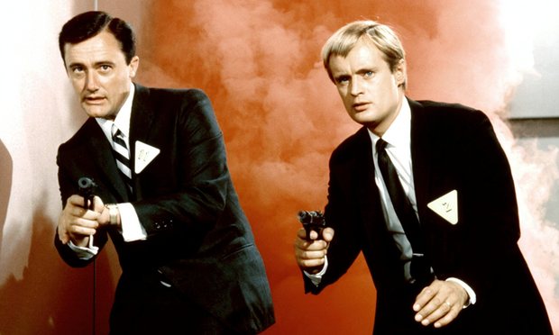 Robert Vaughn (L) with David McCallum (R) in The Man From UNCLE.