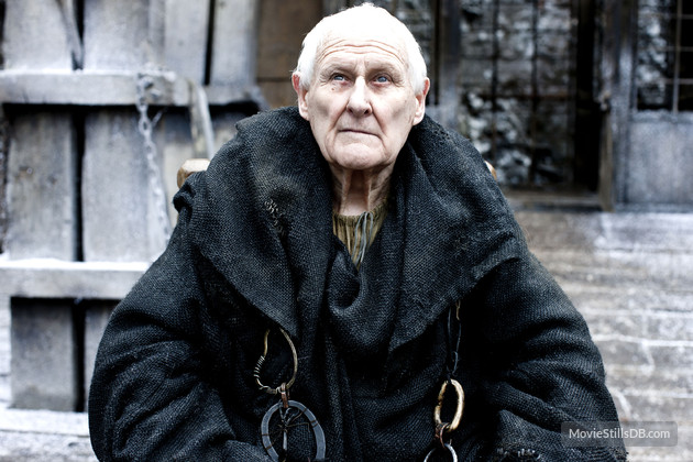 Peter Vaughan as he appeared in Game Of Thrones...