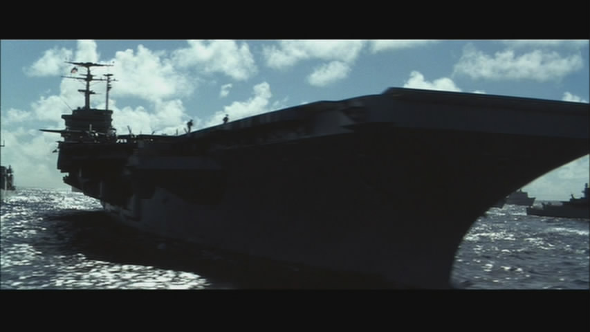 Michael Bay always puts an aircraft carrier in his films. And it's always cool.