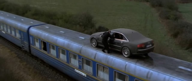 Cars on trains. What's next, snakes on planes?