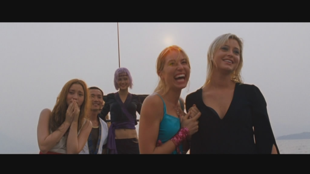 Perfect ending to a film: bunch of near-naked women in a boat.