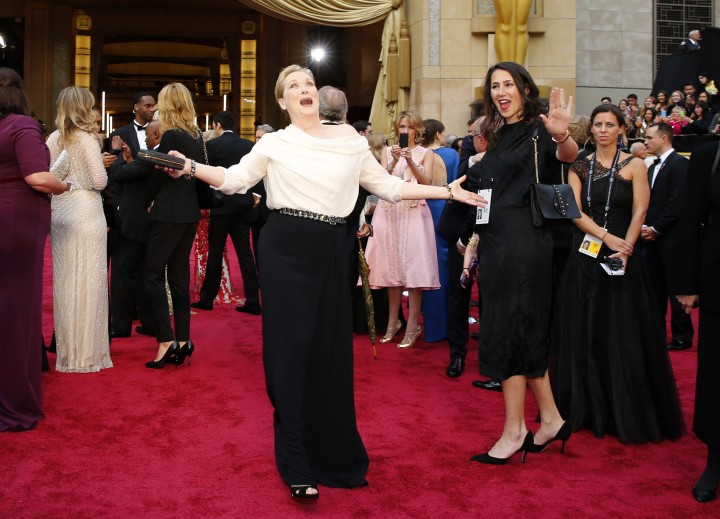 Streep, obviously expecting to win. ;)
