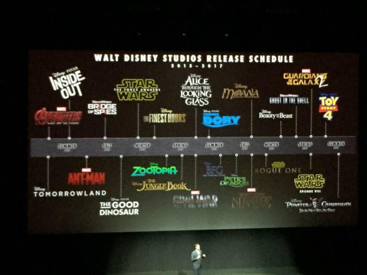 The next few years look busy at Disney....