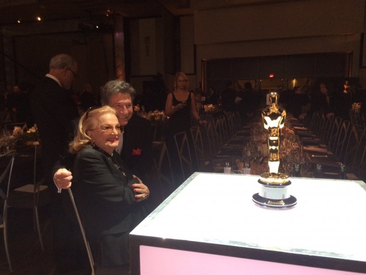 Gina Rowlands, together with husband and film director John Cassavetes, attending the 2015 Academy Governor's Awards.