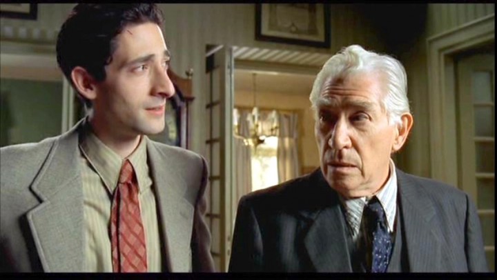 Adrian Brody and Frank Finlay in a scene from 2002's The Pianist, directed by Roman Polanski.