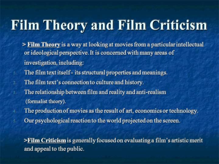 critical thinking film analysis